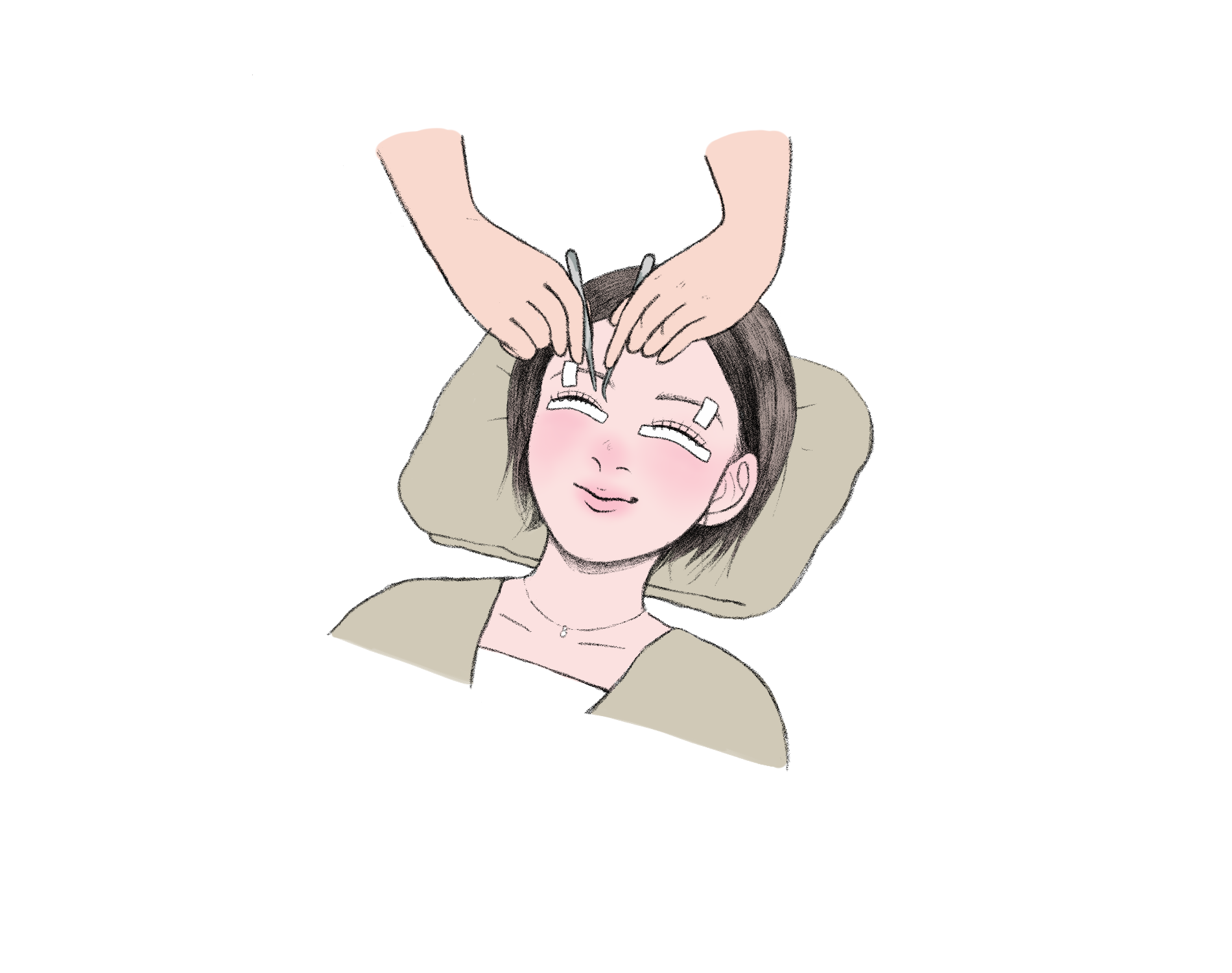 まつげパーマイラスト